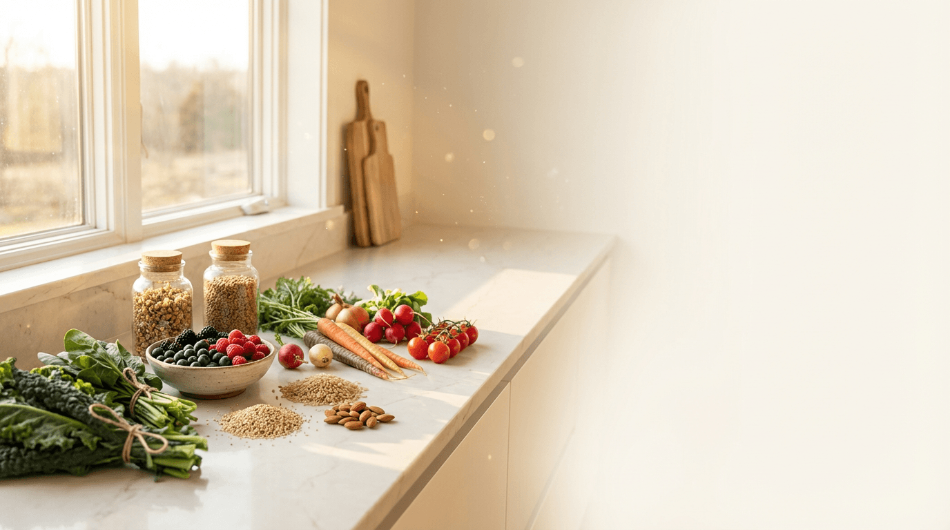 Modern kitchen with natural light and quality appliances